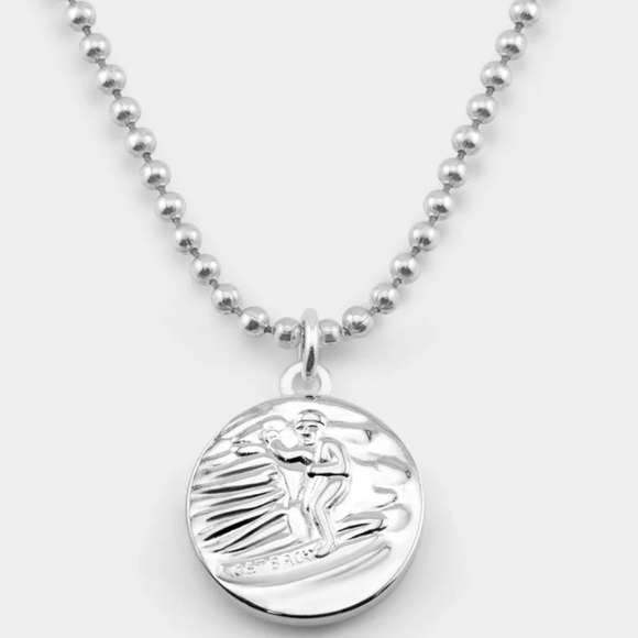 St Christopher Surf Necklace Size Medium Guava Guava friendship Protect us - Picture 9 of 10